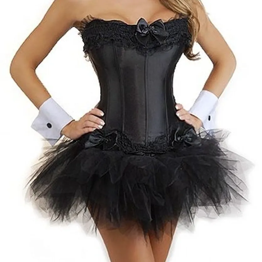 Funki Buys | Dresses | Women's 2Pcs Lace Tulle Corset Tutu Set