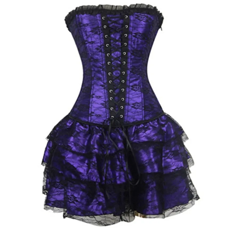 Funki Buys | Dresses | Women's Sweet Bustier Corset Dress Set