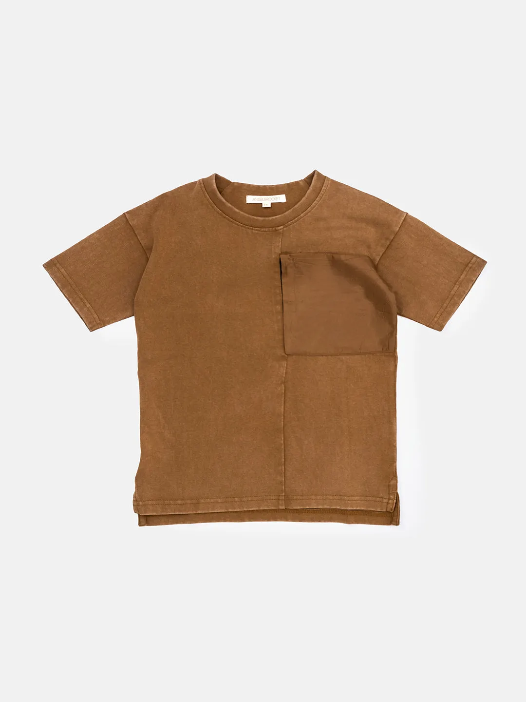 Gabriel Brown Nylon Pocket Tee