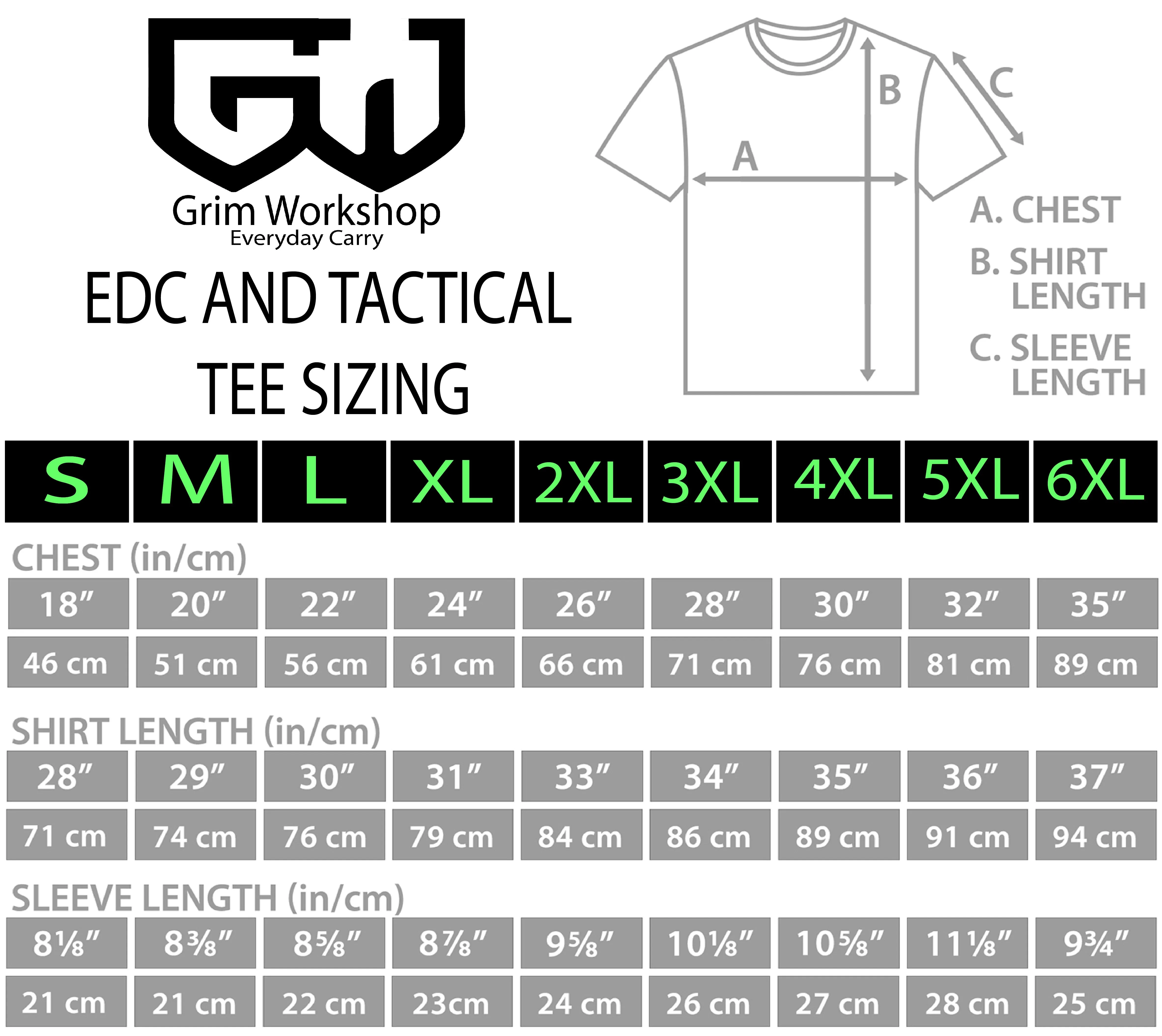 Grim Tactical Tee : EDC Shirt With 11 Pockets