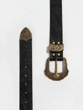 Gunner Western Belt- Black