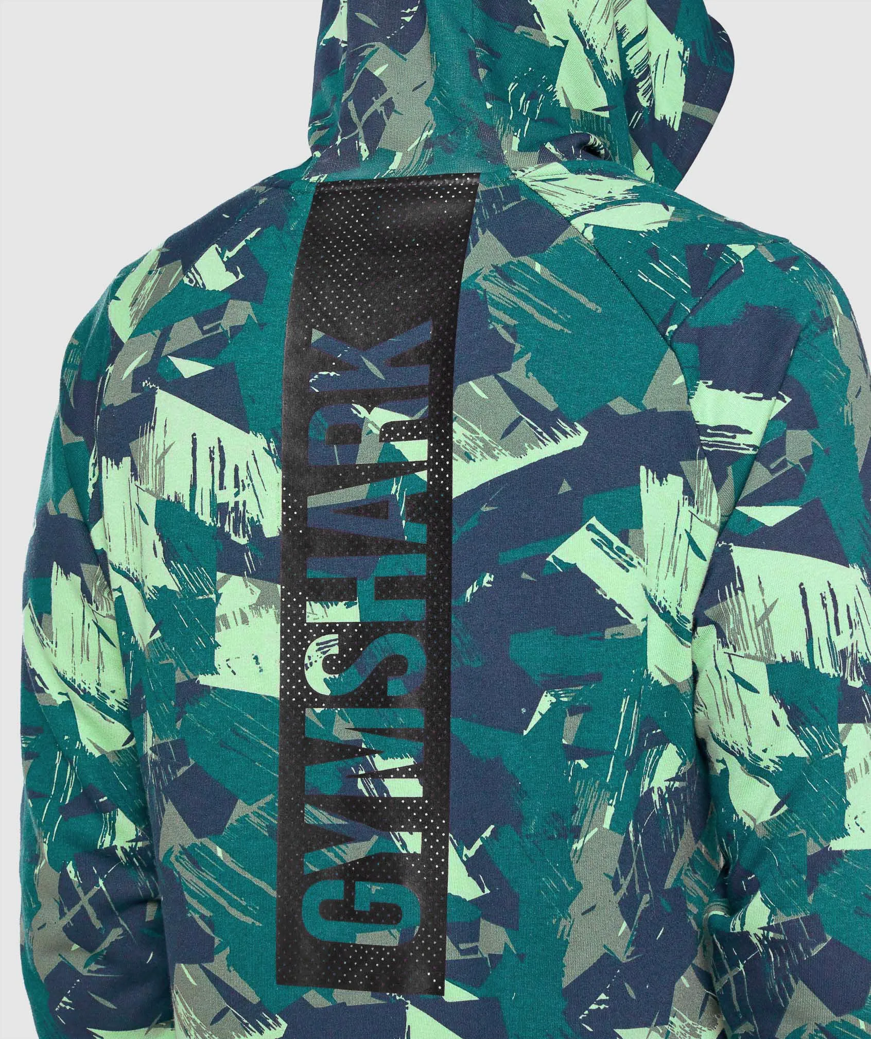 Gymshark Bold Hoodie - Green Print