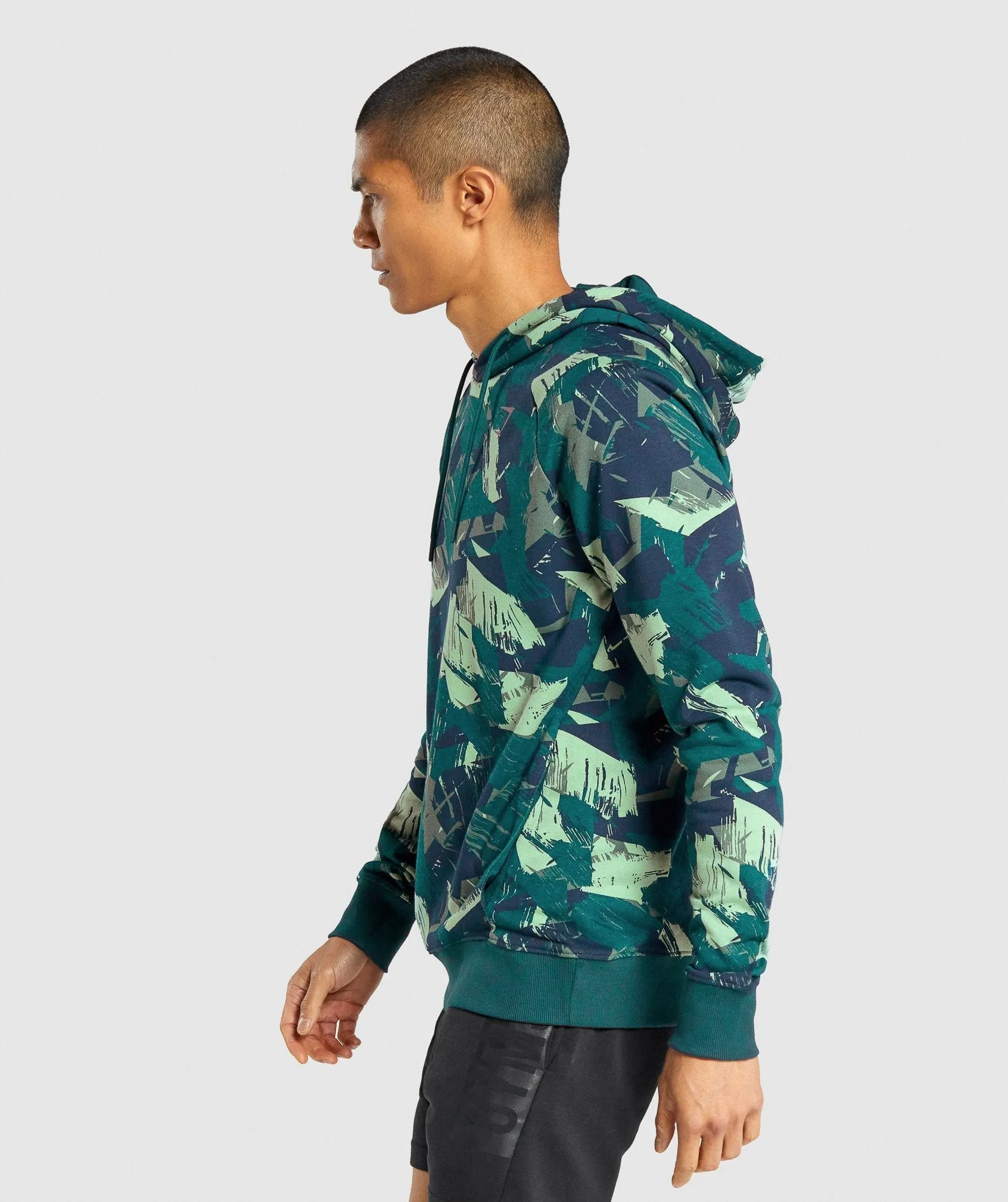 Gymshark Bold Hoodie - Green Print