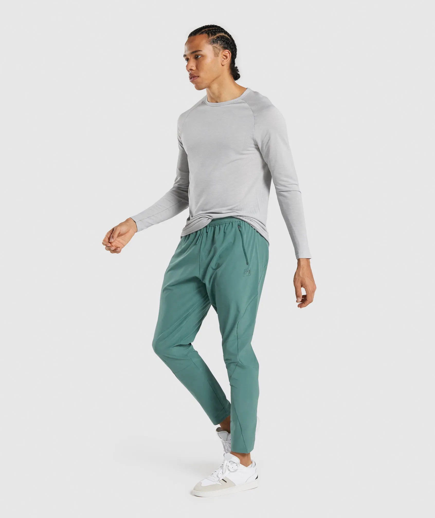 Gymshark Retake Woven Joggers - Dark Green