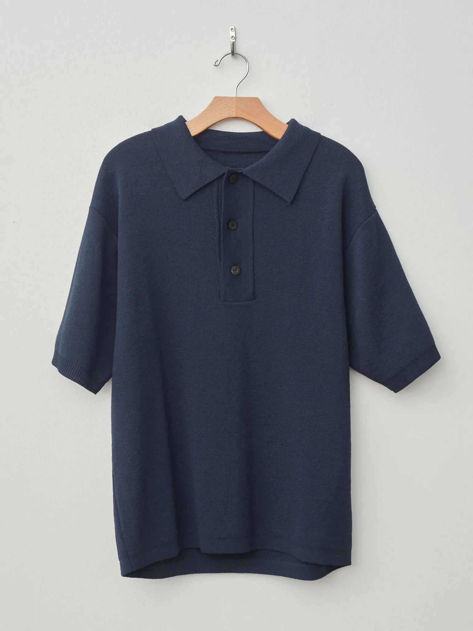 Hanji Polo Sweater - Navy