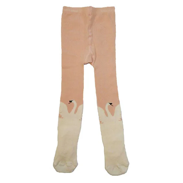 Hats Over Heels Tights Swan Light Peach