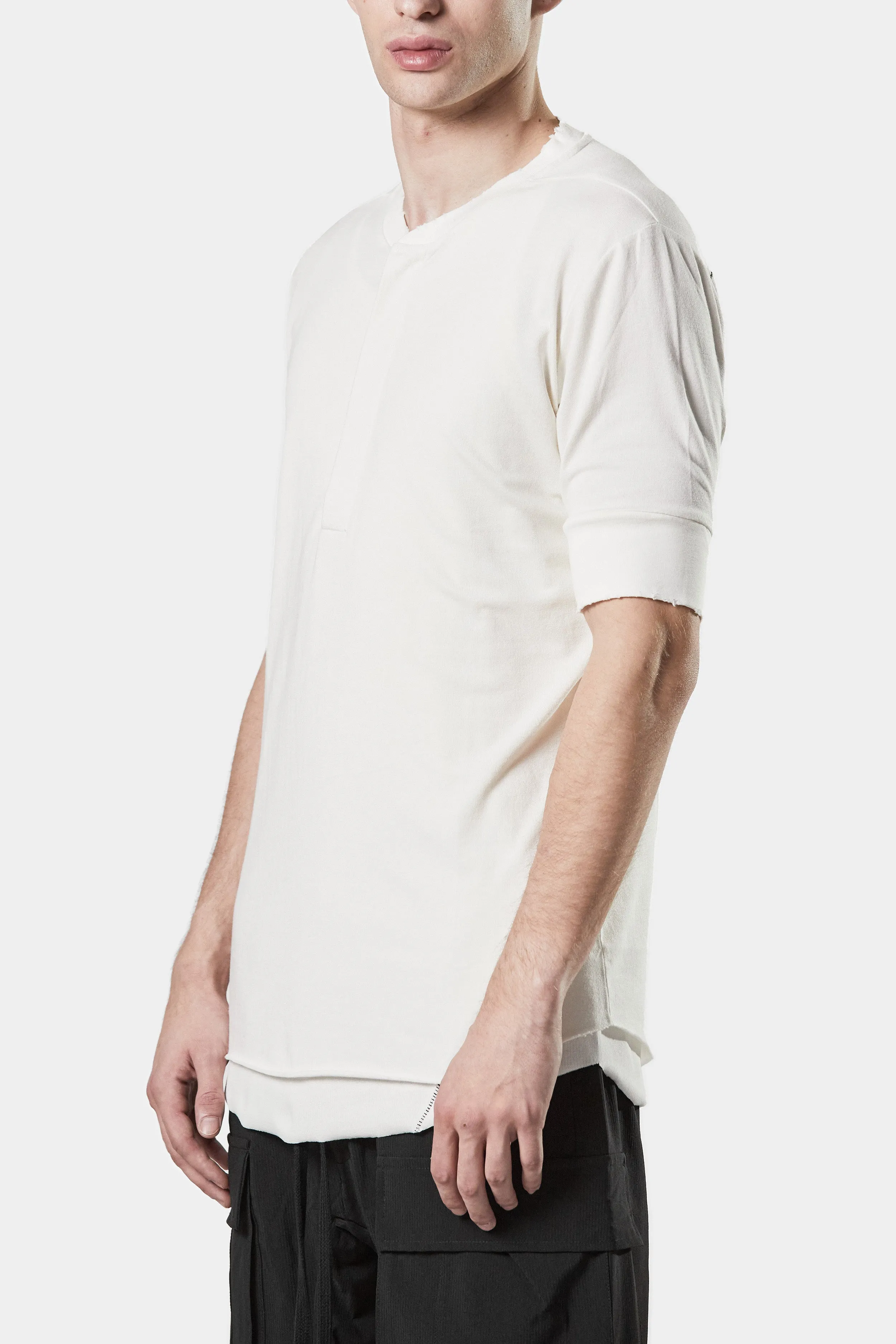 Henley t-shirt, White