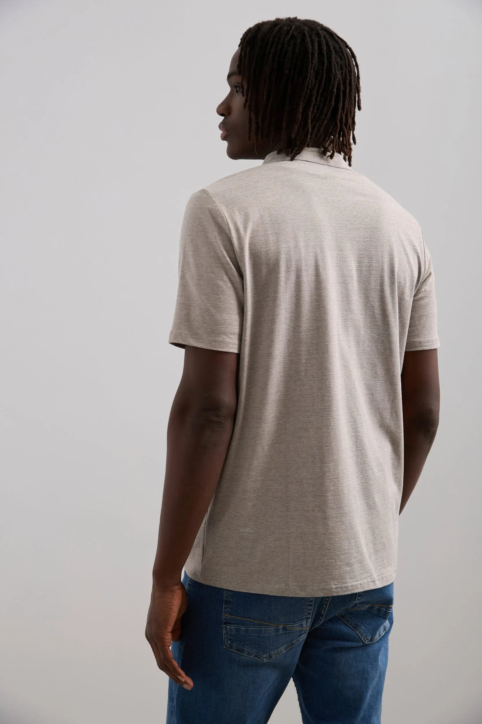 Henley T-Shirt With Neck Detail