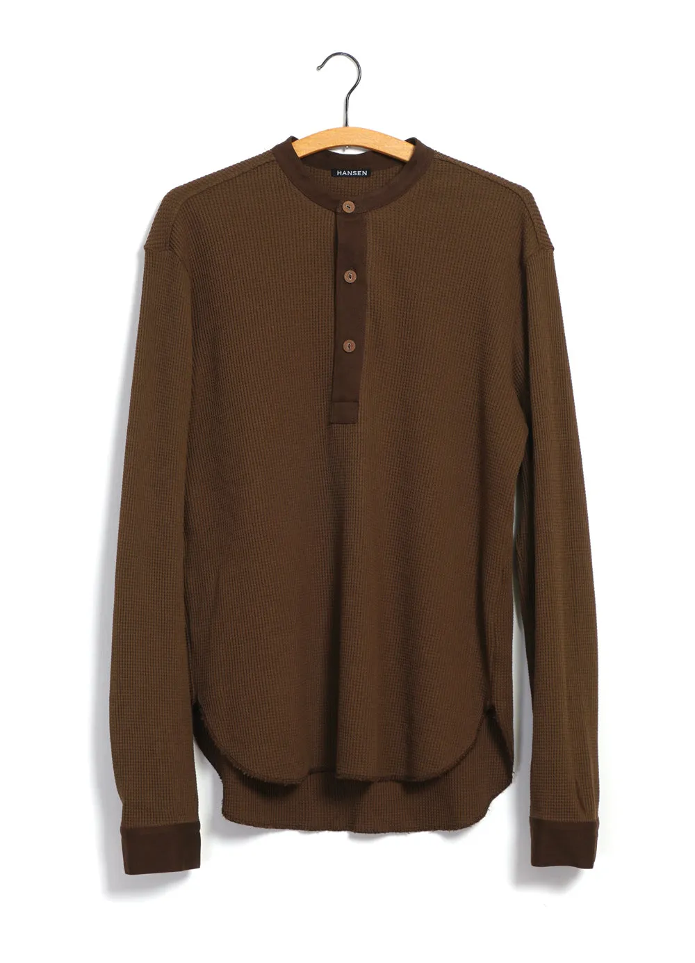 HERMANN 28-114-9 | Long Sleeve Henley | Nut