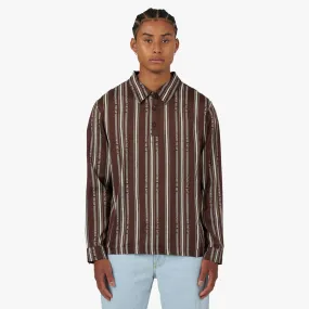 Honor The Gift Honor Stripe Long Sleeve Henley / Brown