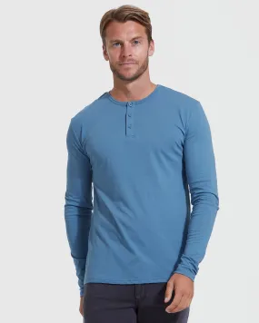 Indigo Long Sleeve Henley