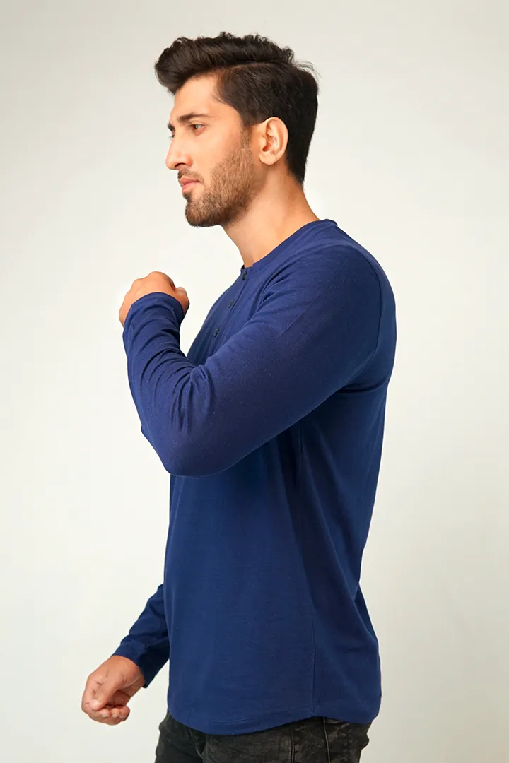 Indy Full Sleeve Henley T-Shirt