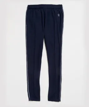 Italian Wool Herringbone Sweatpant in Navy