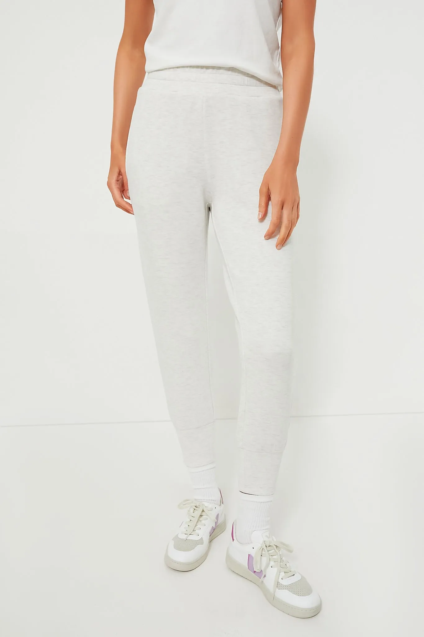 Ivory Marl The Slim Cuff Pant 25