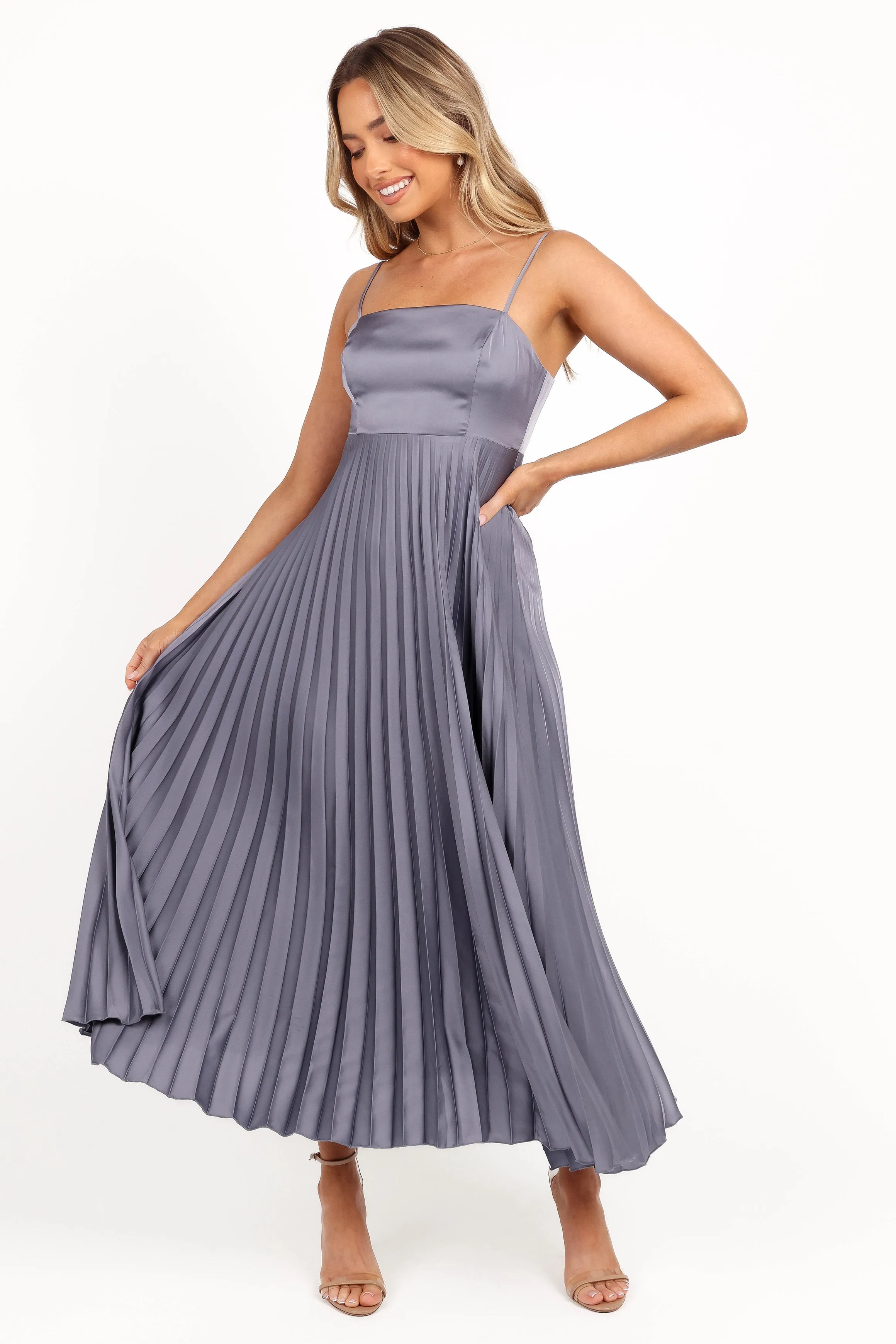 Keegan Maxi Dress - Steel Gray