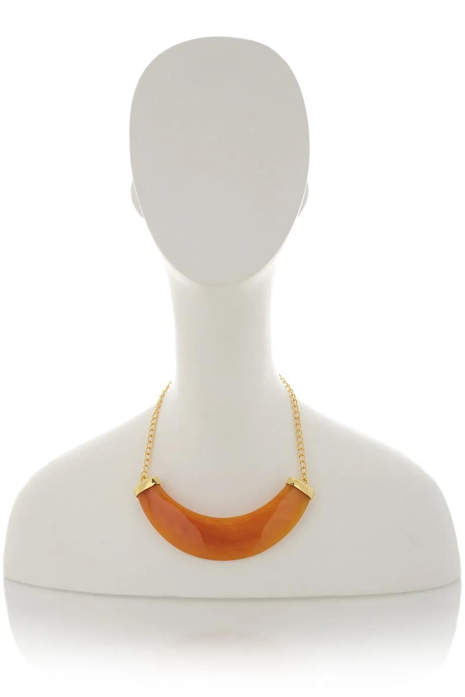 KENNETH JAY LANE LAVERNA Amber Shade Necklace