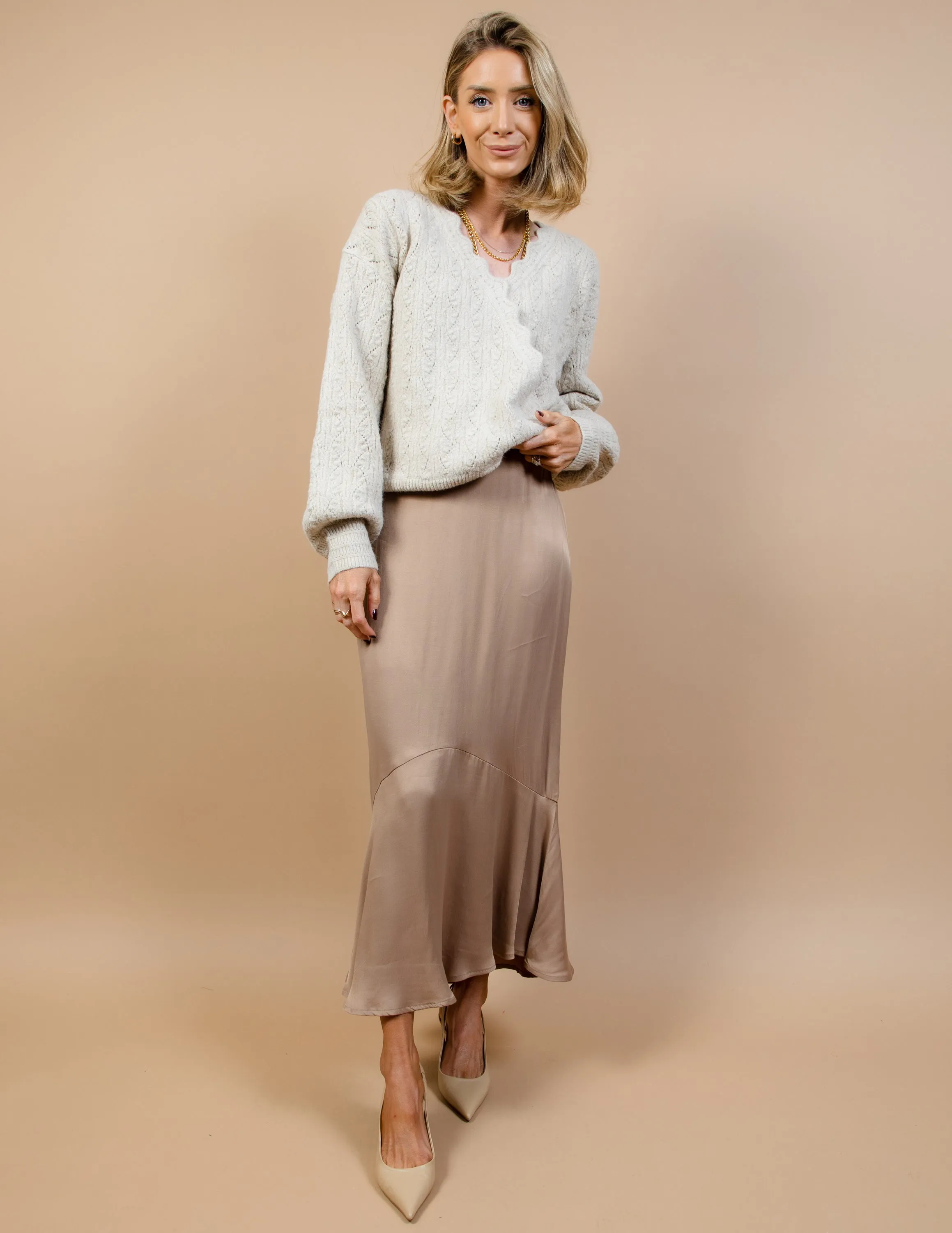 Kensington Satin Skirt