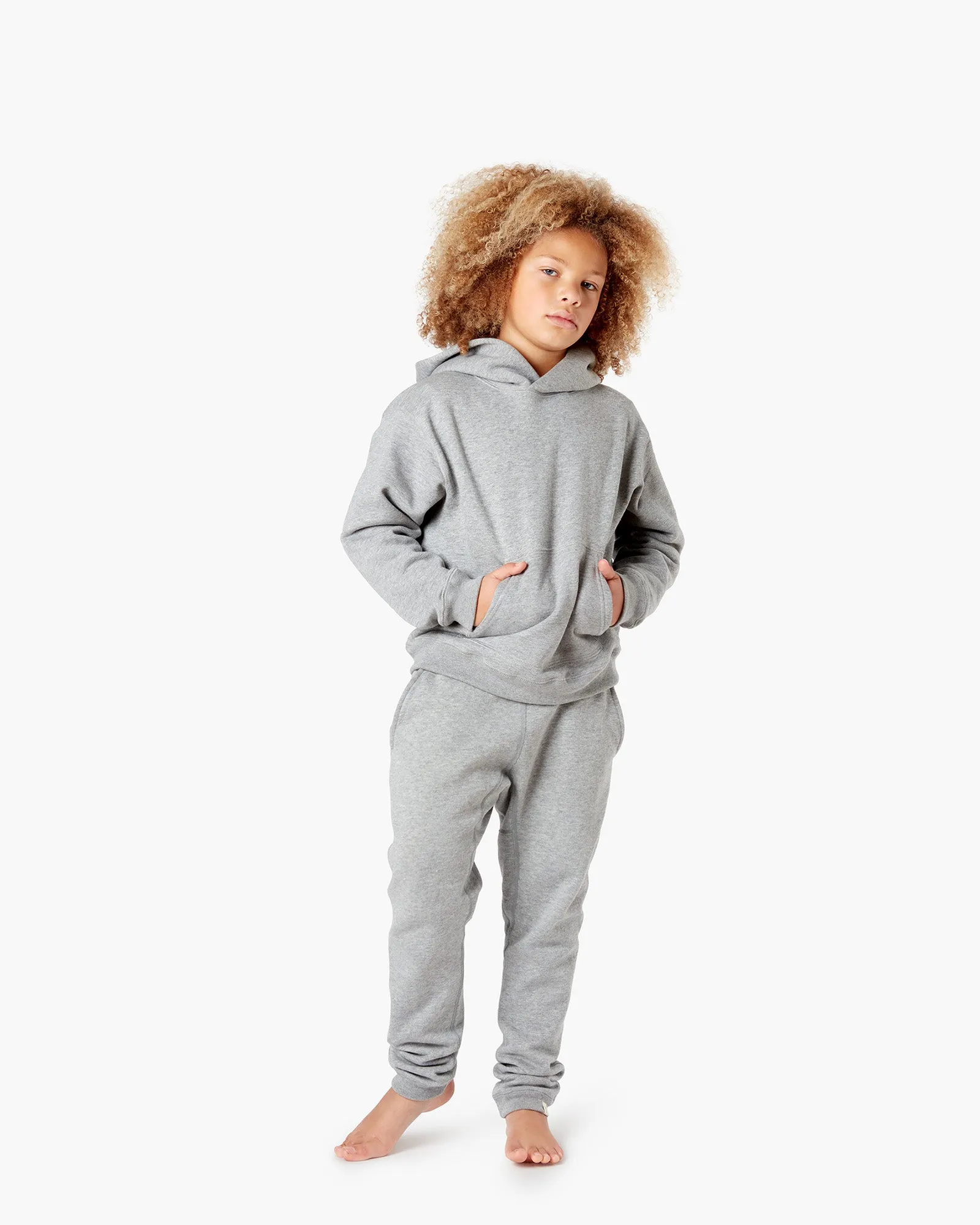 Kids Core Fleece Jogger - Grey Mix