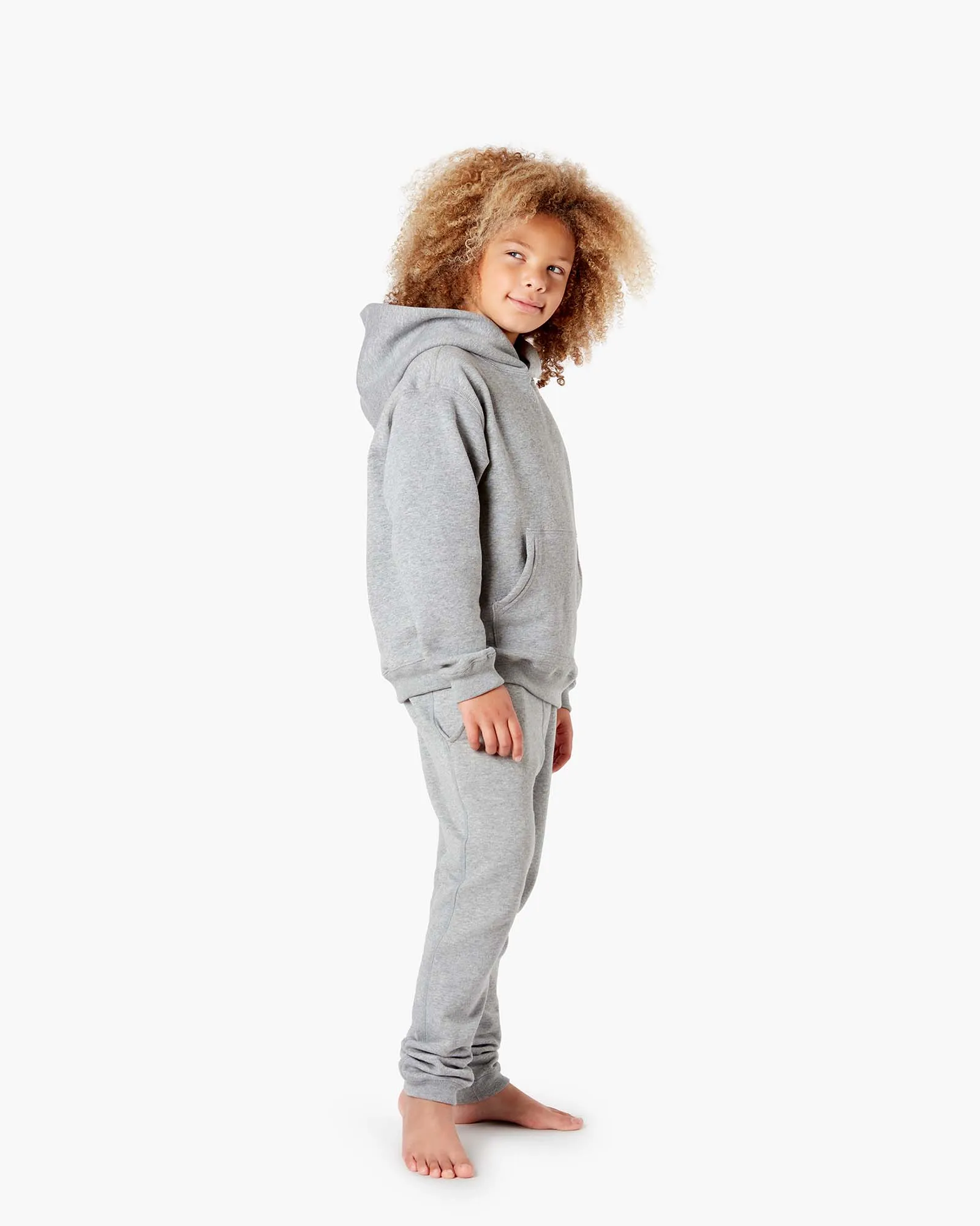 Kids Core Fleece Jogger - Grey Mix