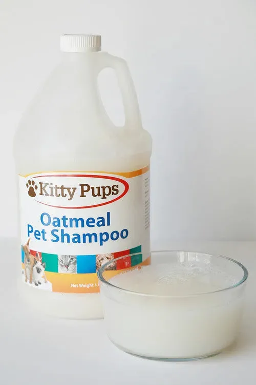 KittyPups Natural Oatmeal Pet Shampoo, Concentrated Gallon