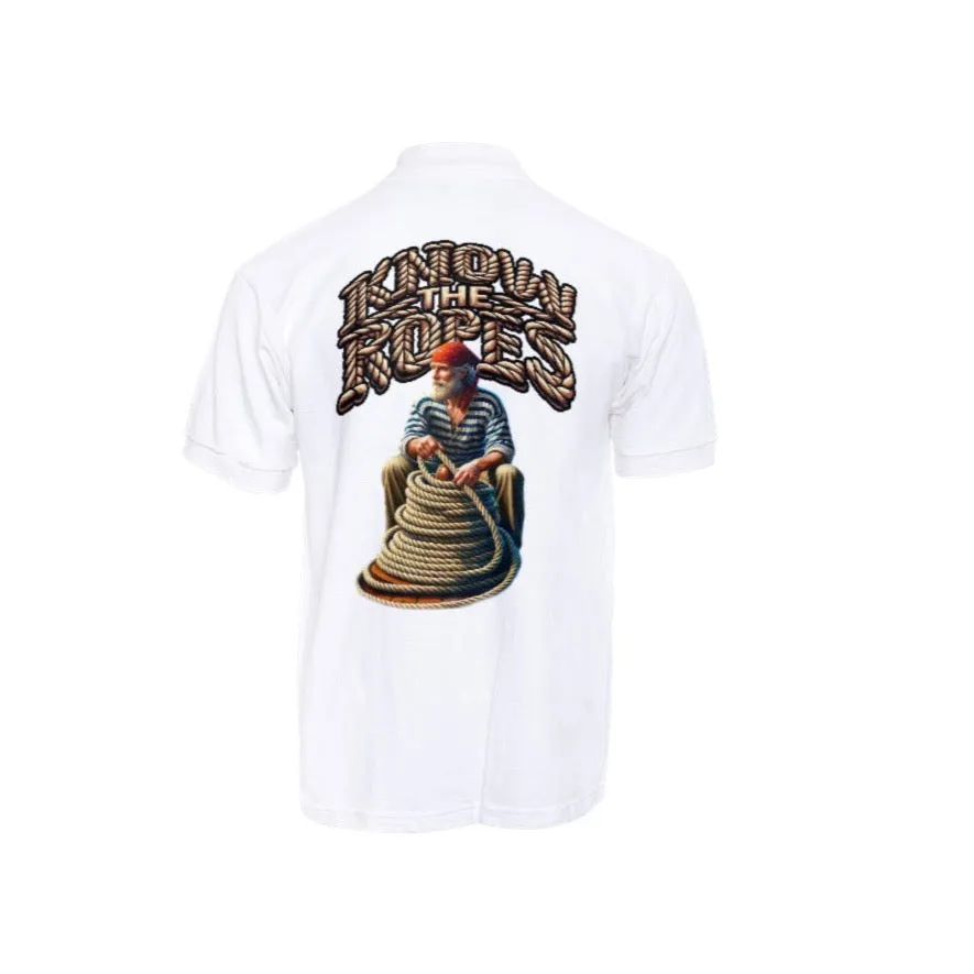 Know the Ropes' T-Shirt | Nautical Apparel with Sailor Design Deigned by BD Clothing