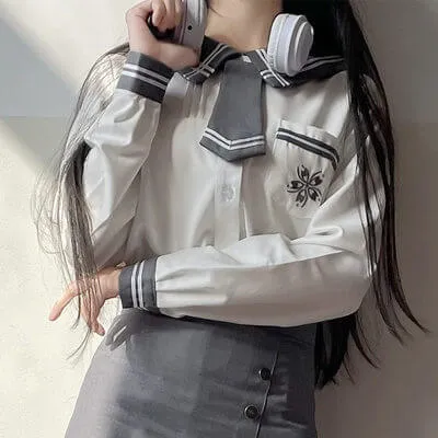 Korean style sakura school uniform set