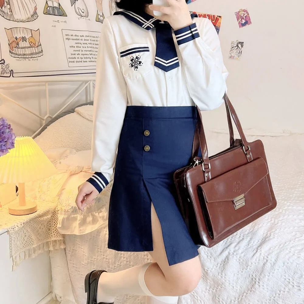 Korean style sakura school uniform set