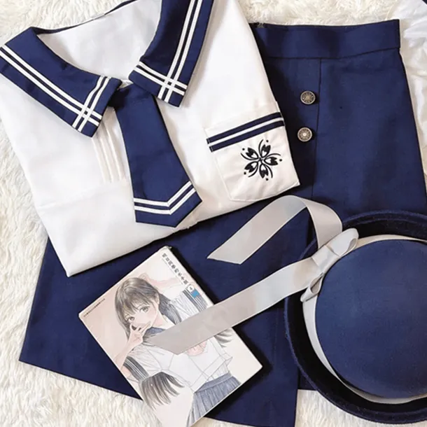 Korean style sakura school uniform set