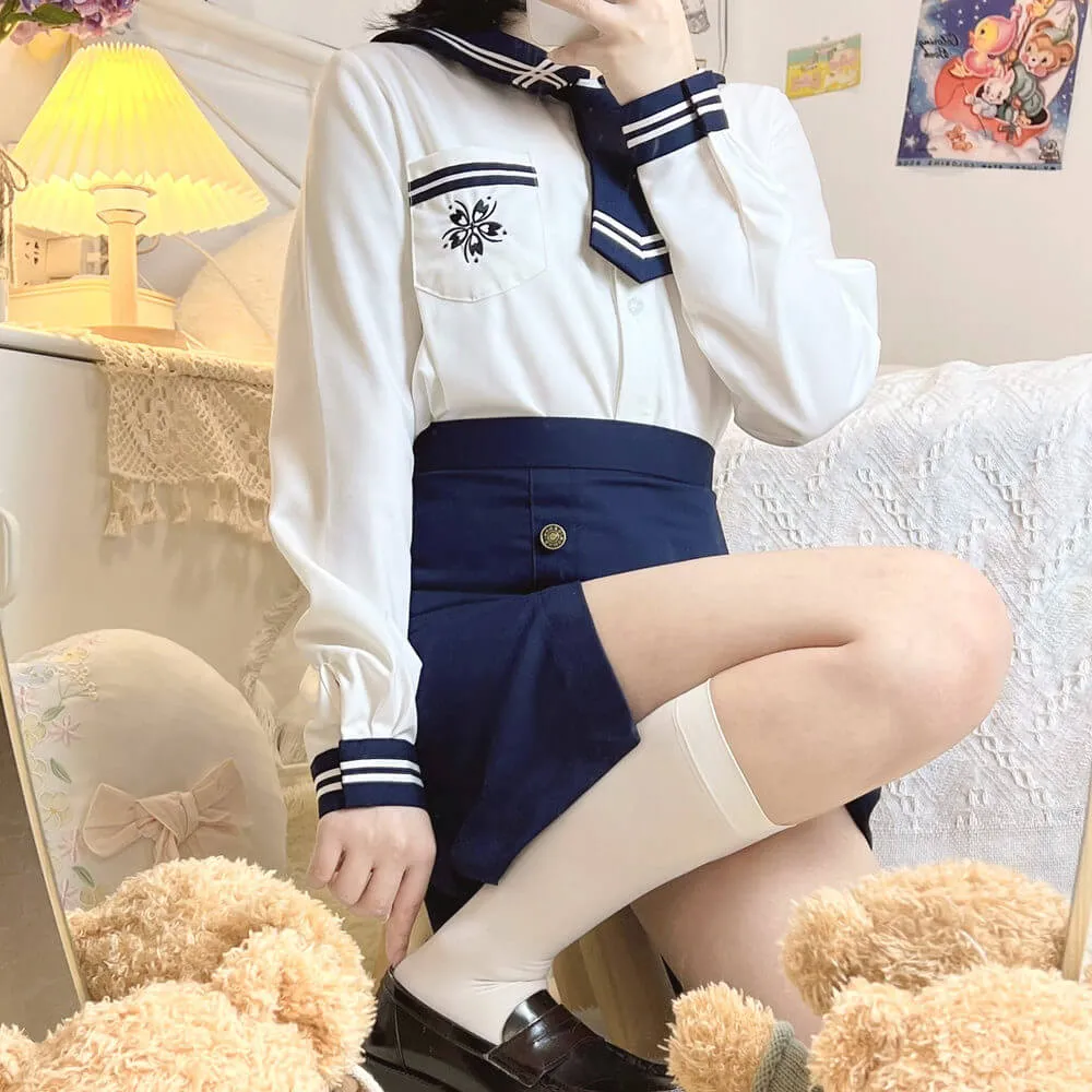 Korean style sakura school uniform set