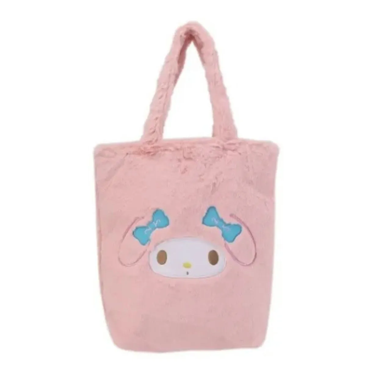 Kuromi / My Melody Fur Tote Bag (2022 Yazuda)