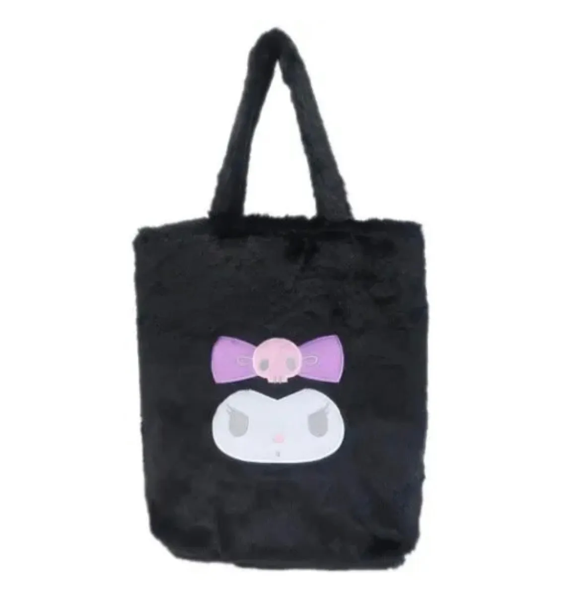 Kuromi / My Melody Fur Tote Bag (2022 Yazuda)