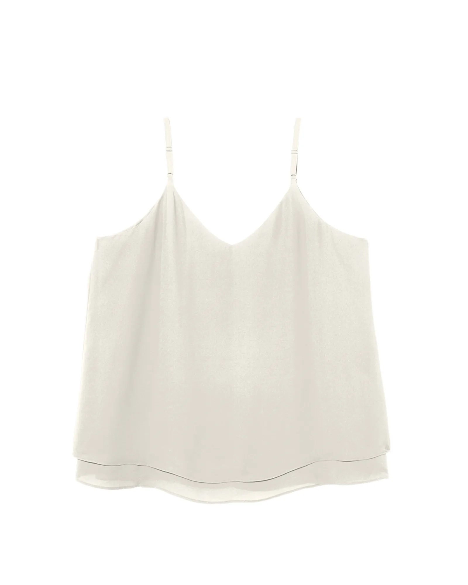 Lacey Cami with Adjustable Straps | White