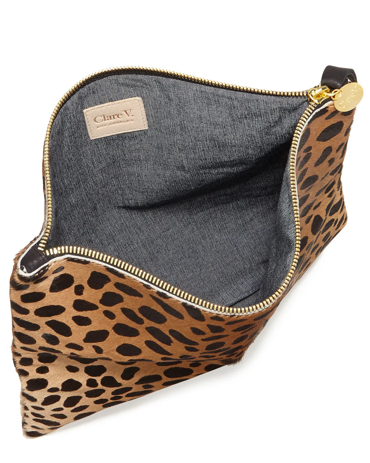 Leopard Foldover Clutch