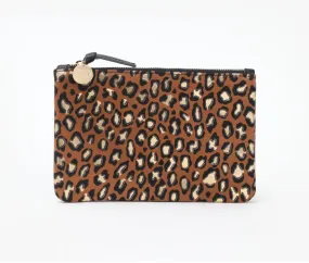 Leopard Suede Wallet Clutch