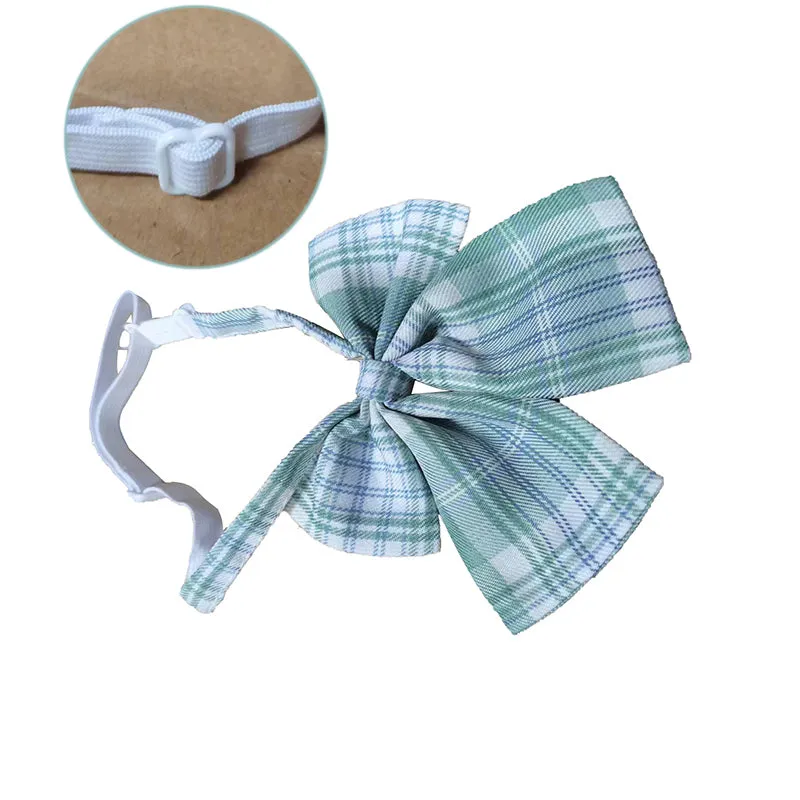 Light Green Plaid JK School Skirt Set