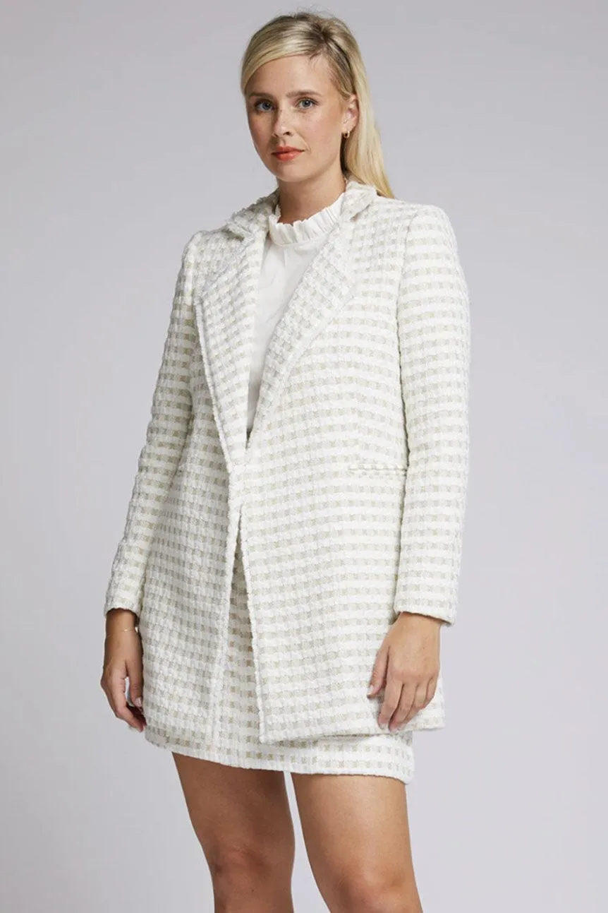 Liliana Blazer | Metallic Tweed