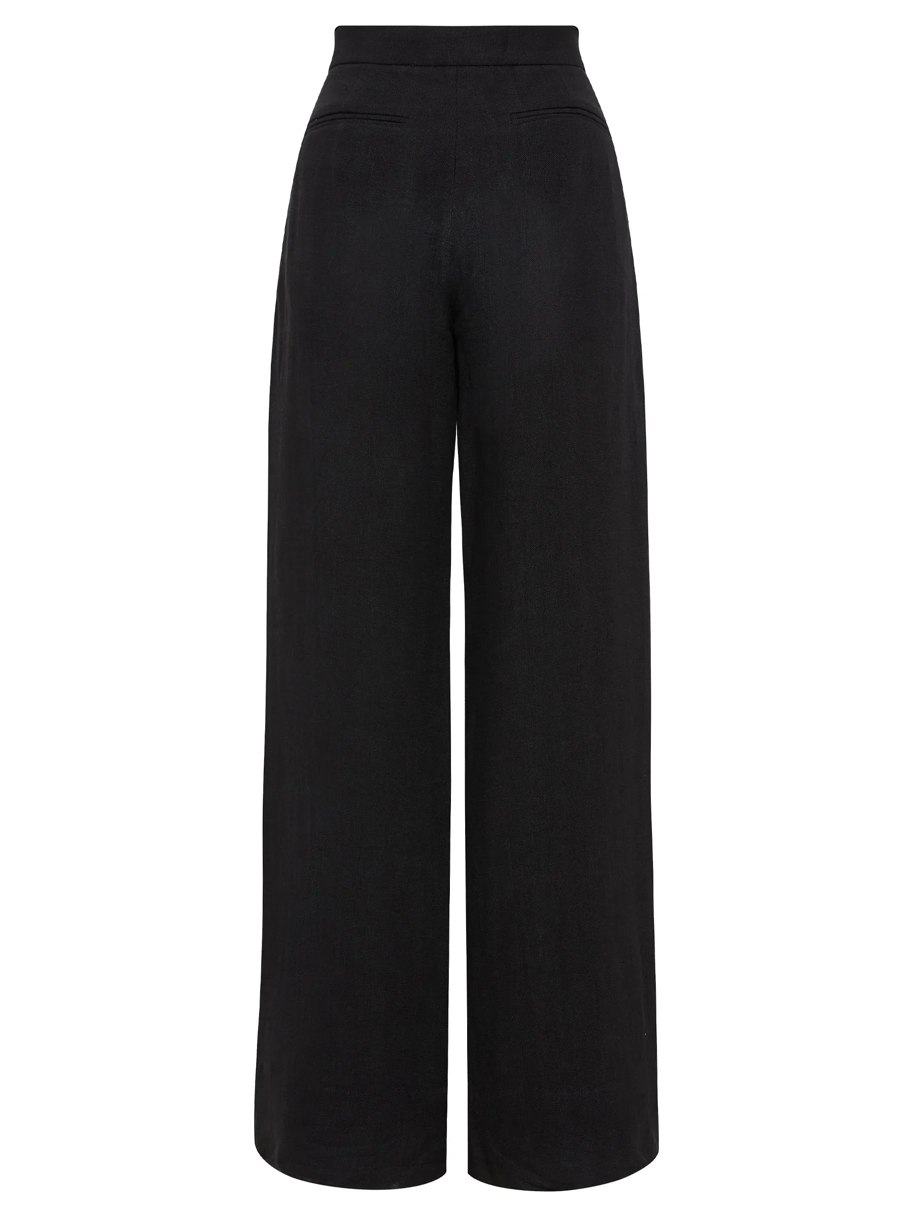 Linen Pleated Detail Trousers