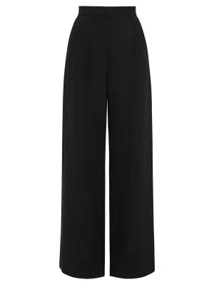 Linen Pleated Detail Trousers