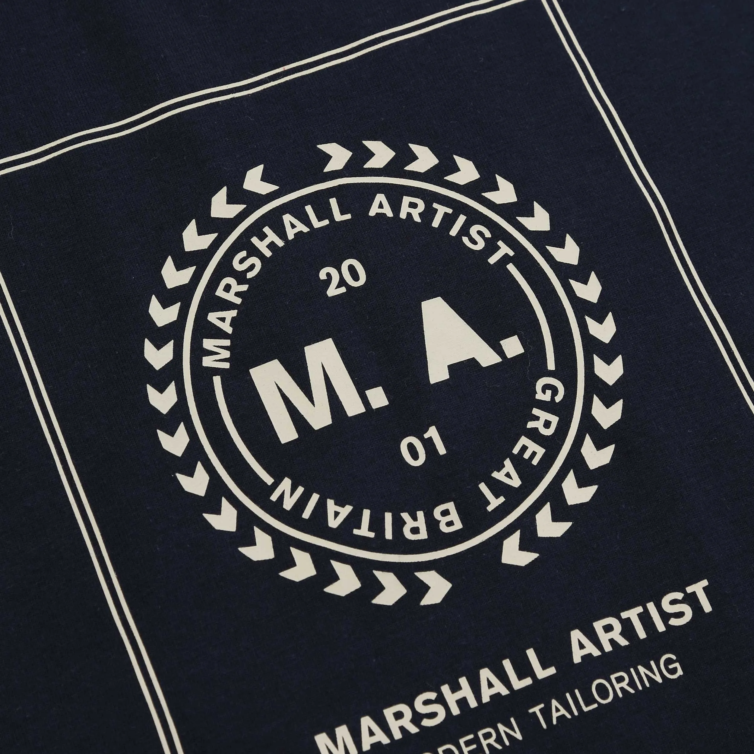 Marshall Artist Cartellino T Shirt in Navy