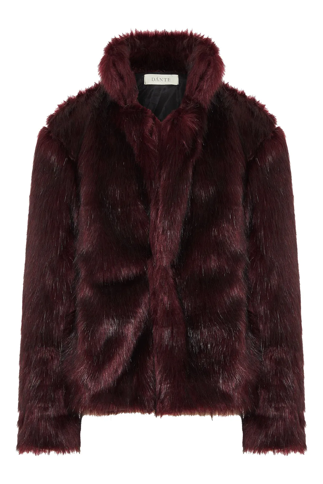 Mateo Faux Fur Jacket  Bordeaux