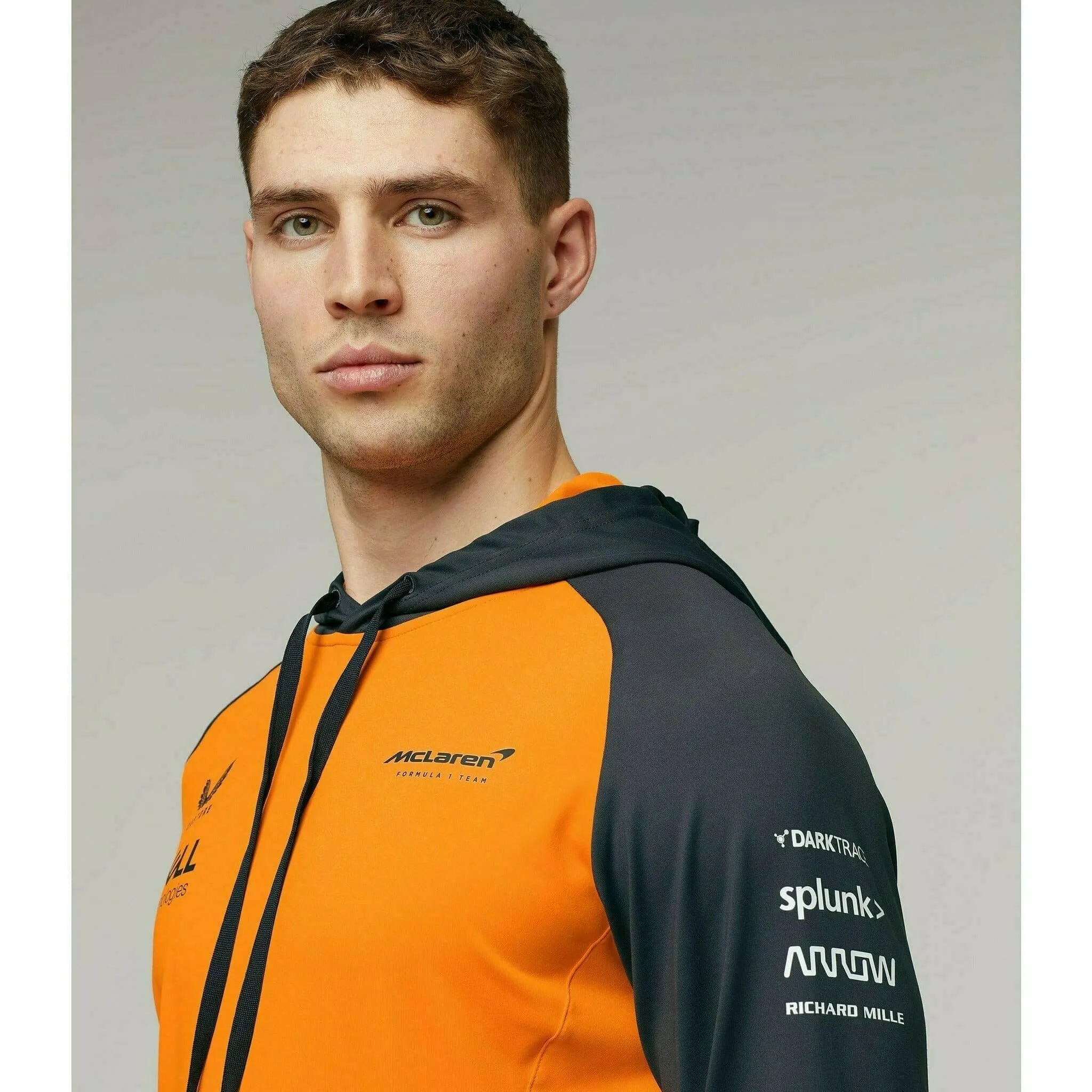 McLaren F1 Men's Team Hooded Sweatshirt - Papaya