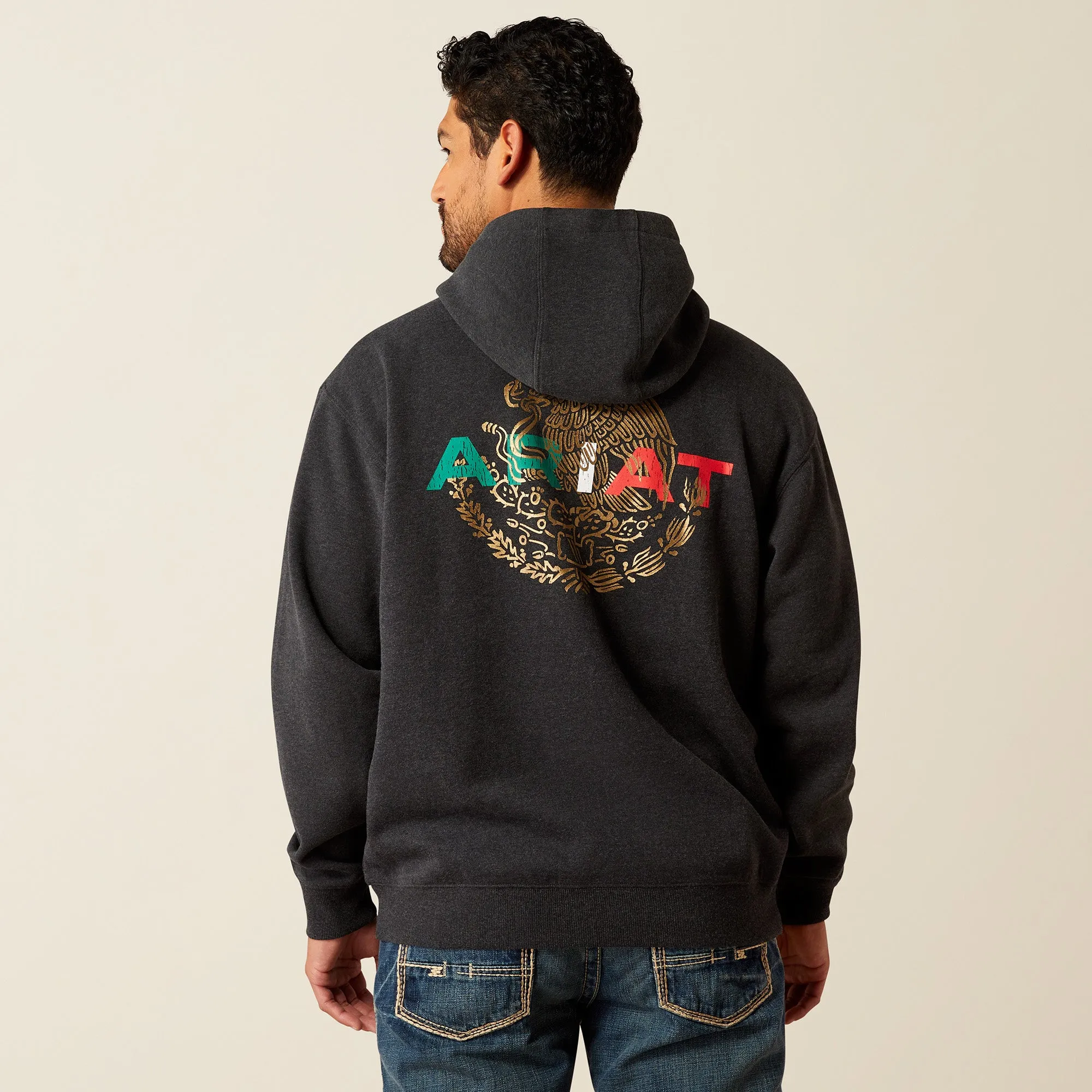 Men's Ariat Mexico Flag Lockup Hoodie #10051998