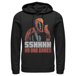 Men's Marvel Deadpool No One Cares Lightweight Hoodie