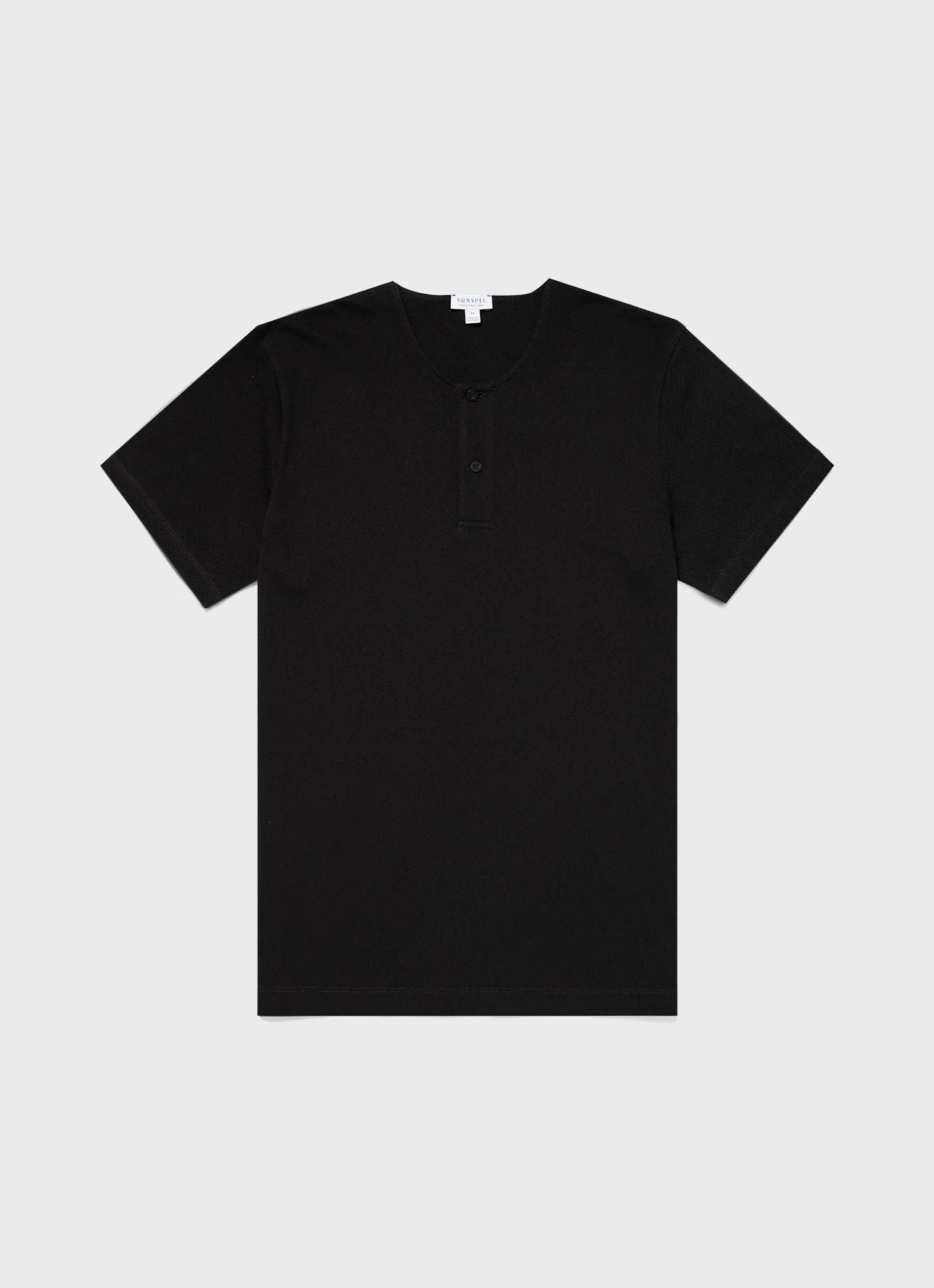 Men's Riviera Henley in Black