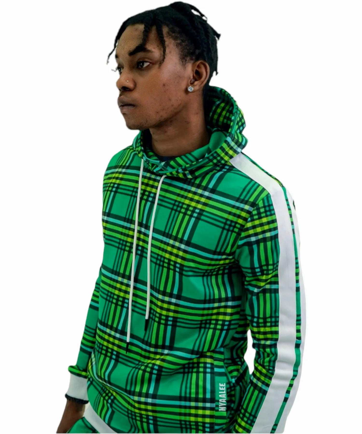 Men’s Slim-Fit Green Stripe Tracksuit Set – Sleek Design & Superior Comfort for Everyday Excellence