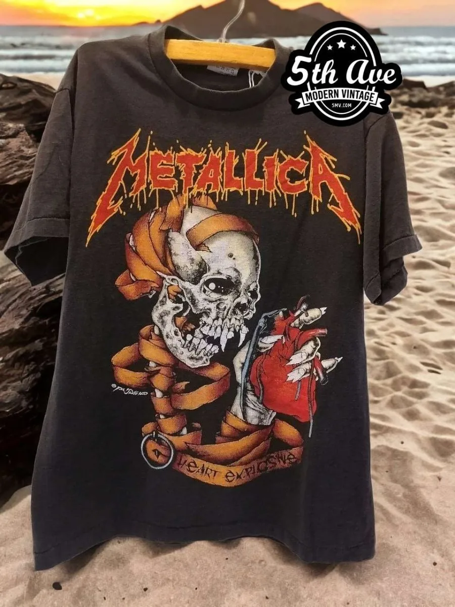 Metallica Pushead Heart Explosive t shirt