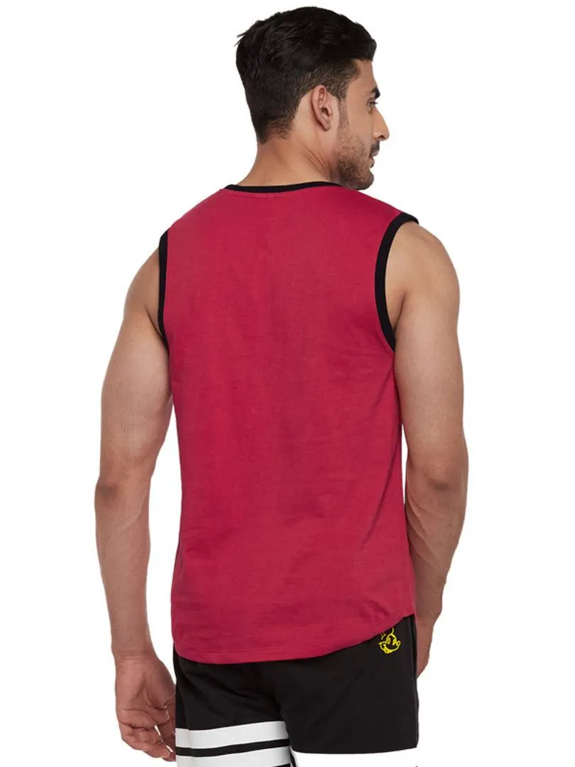 Mickey and Friends Game Over Active Round Neck Sleeveless Vest For Men