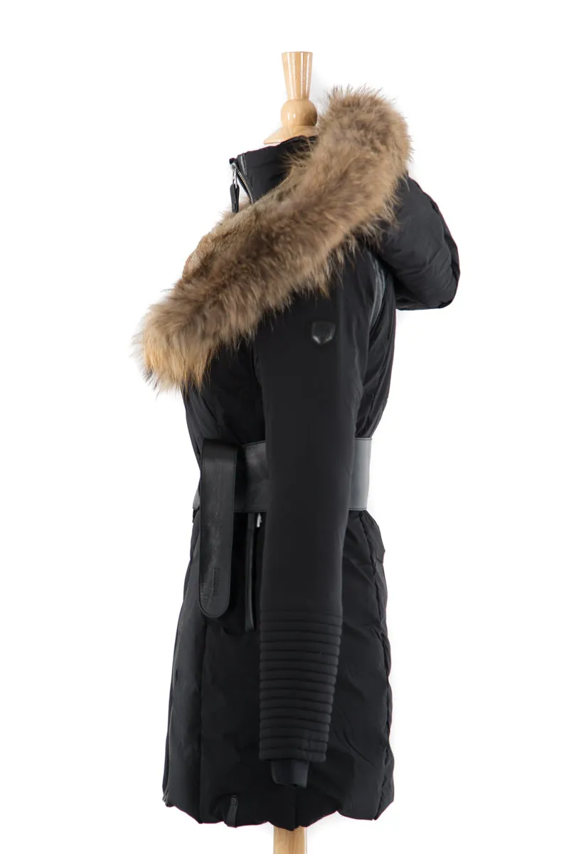 Moda Down Coat With Fur