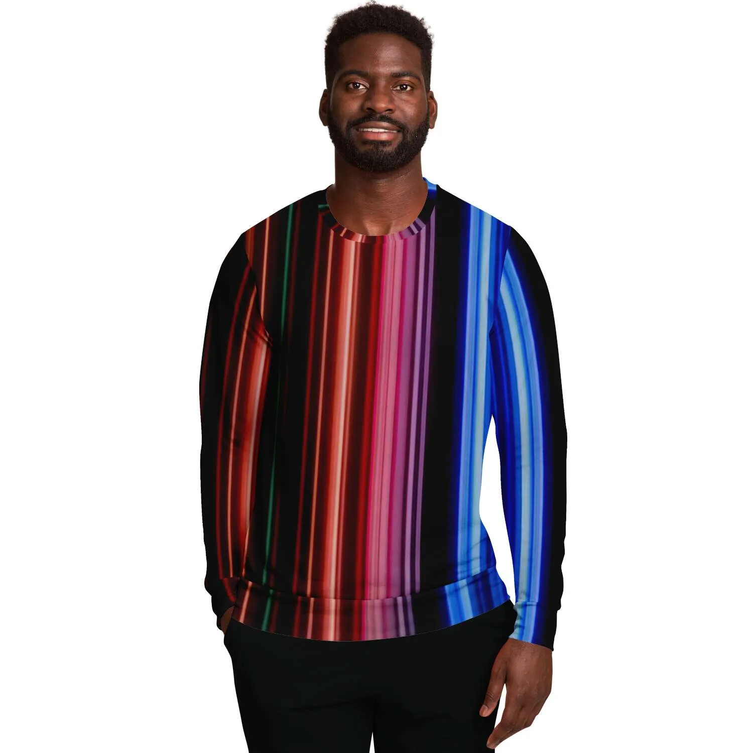 Neon Stripes 3D Unisex Sweater