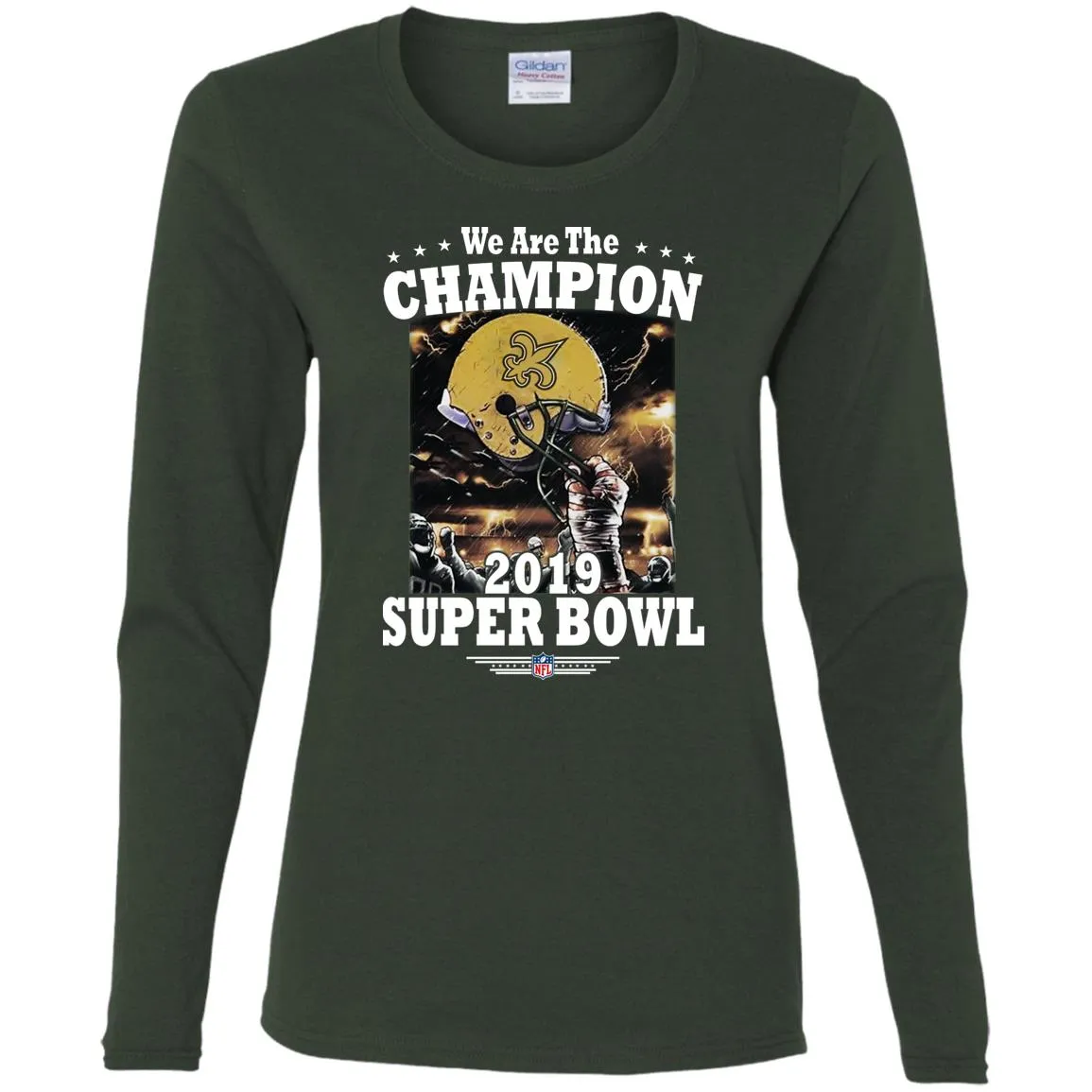 Nfl – New Orleans Saints We Are The Champion 2019 Super Bowl Football Women Long Sleeve Shirt